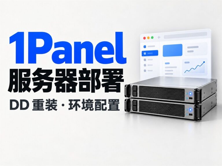 服务器从零到业务上线完整教程：DD 重装任意纯净系统 + 全环境配置与 1Panel 部署全流程